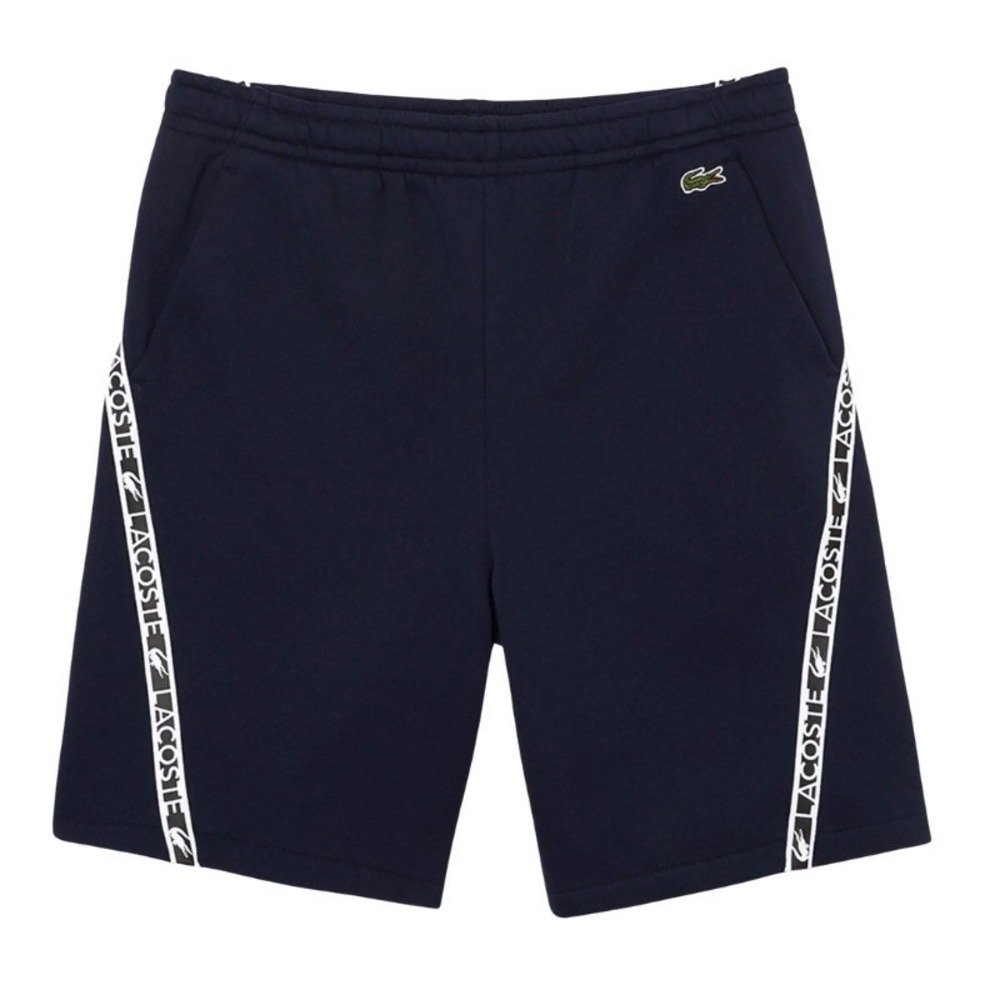 Size XL - Lacoste Printed Bands Brushed Fleece Shorts